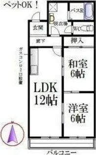 21st Century(トゥエンティファーストセンチュリー)【2階】の間取り