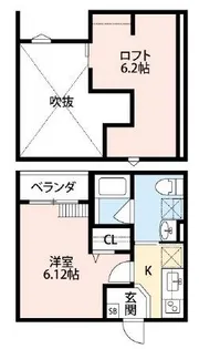 大阪府堺市堺区昭和通2丁【アパート】の間取り