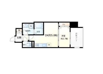 大阪府堺市北区東雲東町1丁【マンション】の間取り