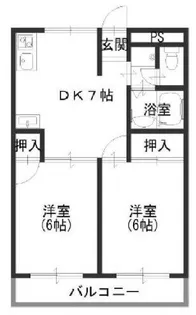 大阪府堺市北区北長尾町2丁【マンション】の間取り