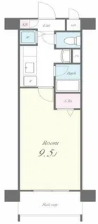 ツルトスコ南落合【1階】の間取り