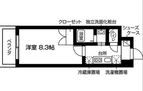 大阪府堺市堺区香ヶ丘町4丁【アパート】の間取り
