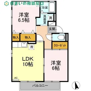 愛知県碧南市六軒町3丁目【アパート】の間取り