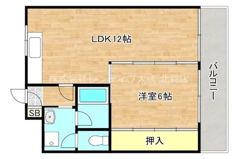 シャンピニヨン岩崎【4階】の間取り