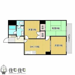 マンション善六【501号室】の間取り