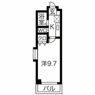 シティライフ上社【407号室】の間取り