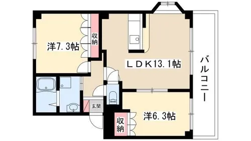 セントレア【201号室】の間取り