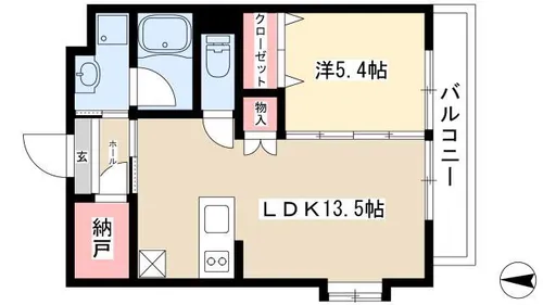 vivace【302号室】の間取り