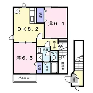 ベルドミール堅田【2階】の間取り