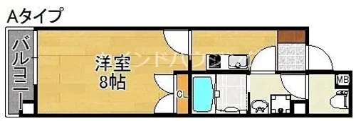 Merry住之江公園【1階】の間取り