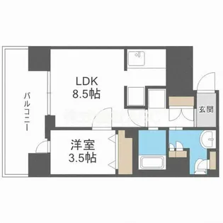 PHOENIX北堀江【11階】の間取り