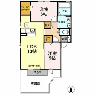 フォレスタⅡ【1階】の間取り