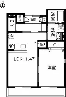 PRIUS相原郷【103号室】の間取り