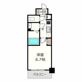 サンセリテ至誠会松崎町【803号室】の間取り