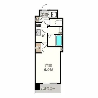 スプランディッド天王寺III【2階】の間取り