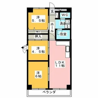 ファミーユ清須【3階】の間取り