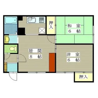 アベニューレジデンスⅡ【2階】の間取り