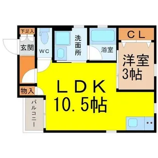 グランレーヴ黒川【3階】の間取り