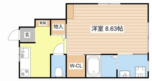NOBLE【101号室】の間取り