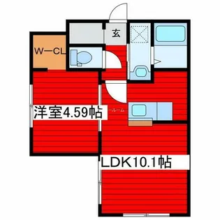 Y’s TSUKISAMU【3階】の間取り