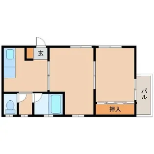 ランドマーク立花中央【3階】の間取り