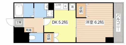 ポスティッソ【502号室】の間取り