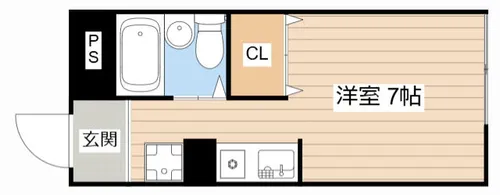 ラ・トゥール水口西【102号室】の間取り