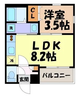 Cherim本陣十王町South【1階】の間取り