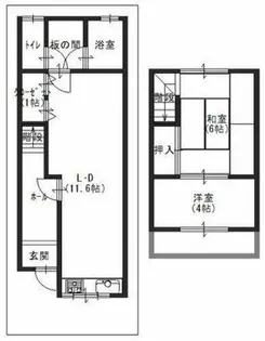 大阪府松原市天美西1丁目【一戸建】の間取り