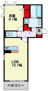 D-room相生町【207号室】の間取り