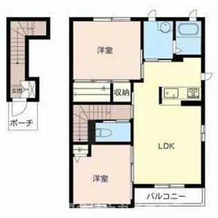 加東市天神(レジデンス天神)【202号室】の間取り