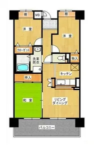 大阪府堺市北区長曽根町【マンション】の間取り