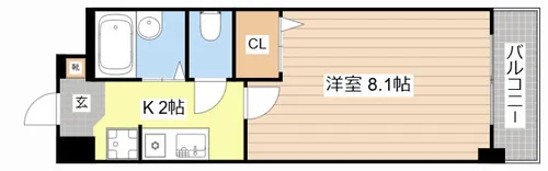 スマートコート南草津【602号室】の間取り