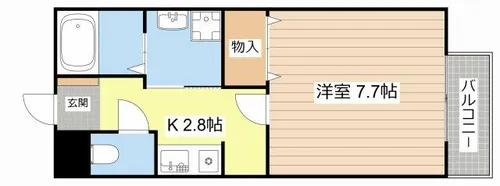 エスエスコーポ【Ⅰ-104号室】の間取り