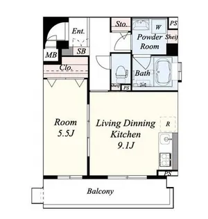 大阪府堺市北区新金岡町5丁【マンション】の間取り