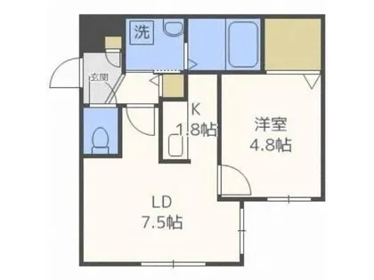 プランドールL【402号室】の間取り