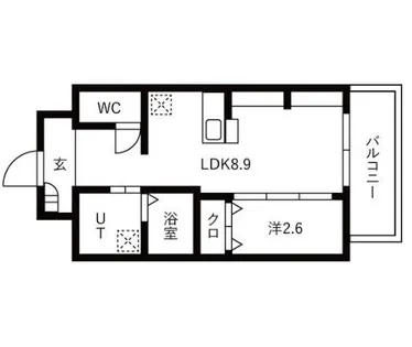大阪府堺市堺区三宝町3丁【アパート】の間取り