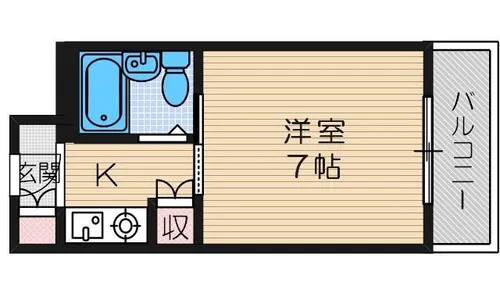 カーサ茨木【3階】の間取り