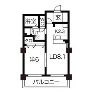 HGS山鼻【8階】の間取り
