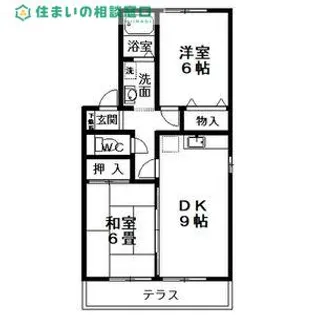 愛知県岡崎市末広町【アパート】の間取り