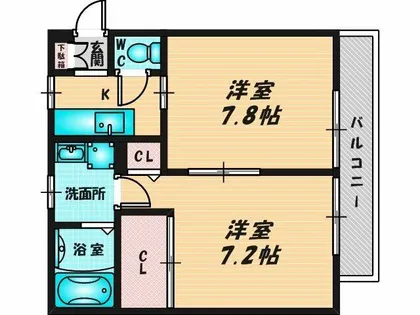 グランメール【2階】の間取り