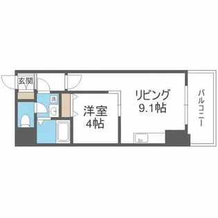 コートロティS15【5階】の間取り
