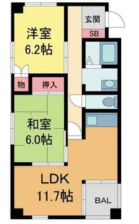 ロイヤルメゾン逆瀬川【305号室】の間取り