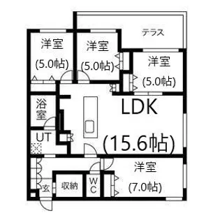 S-RESIDENCE南円山【1階】の間取り