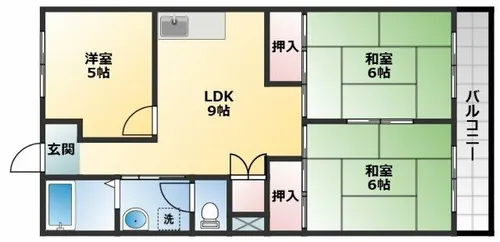 コーポ半田【5階】の間取り