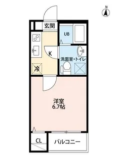 愛知県名古屋市中川区中島新町1丁目【アパート】の間取り