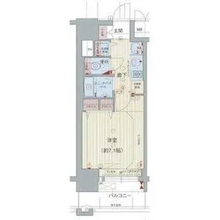 プレサンス神戸裁判所前デリシア【4階】の間取り