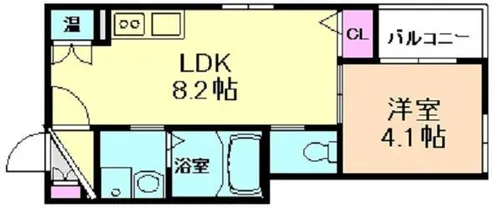 大阪府大阪市鶴見区今津中1丁目【アパート】の間取り