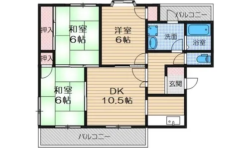 エスポアール前川【3階】の間取り