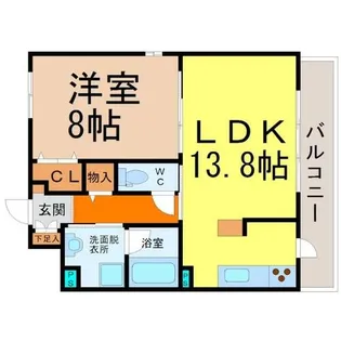 愛知県名古屋市千種区本山町4丁目【マンション】の間取り